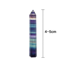 Load image into Gallery viewer, Natural Fluorite Crystal Healing Wand
