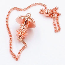 Load image into Gallery viewer, pendulum pendant Dowsing Copper for Reiki Healing
