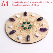 Load image into Gallery viewer, Crystal healing grid with crystals
