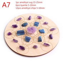 Load image into Gallery viewer, Crystal healing grid with crystals
