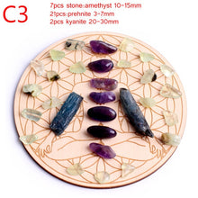 Load image into Gallery viewer, Crystal healing grid with crystals
