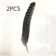 Load image into Gallery viewer, Salvia Black Turkey Feather White Sage Purification Guide Feather
